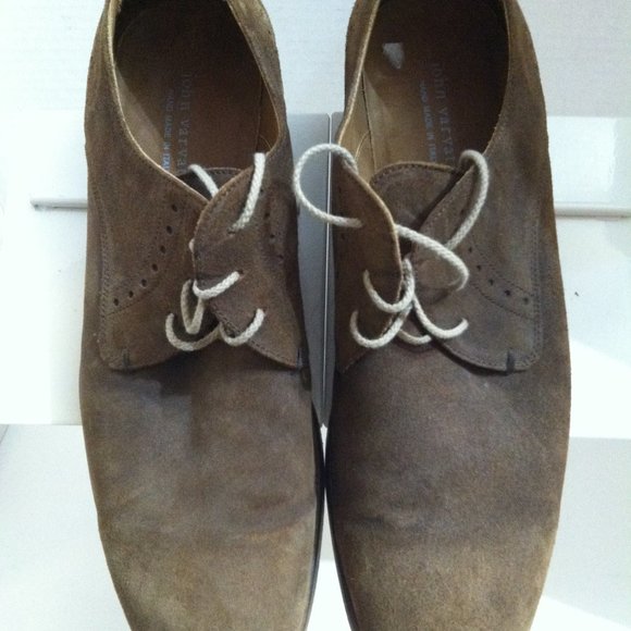 JOHN VARVATOS MEN\'S PRE-OWNED TAN LEATHER SUEDE DRESS SHOES SIZE: 10M main image 6